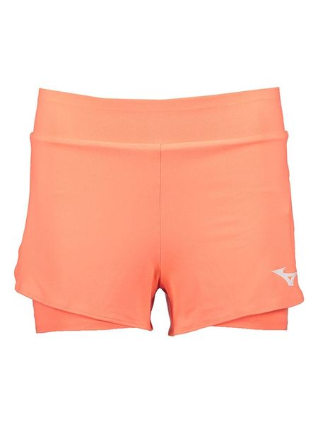 Mizuno Szorty funkcyjne w kolorze pomarańczowym rozmiar: XS. Pomarańczowe spodenki sportowe damskie Mizuno, xs, outdoorowe. Za 61.17 zł.