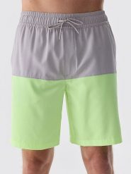 4F Szorty kąpielowe w kolorze szaro-zielonym rozmiar: 3XL. Szare szorty sportowe męskie 4f, xl, z materiału, outdoorowe. Za 66.16 zł.