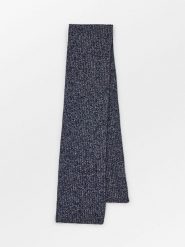 Becksöndergaard Wełniany szal w kolorze granatowym - 170 x 25 cm rozmiar: onesize. Niebieskie szaliki i kominy damskie Becksöndergaard, bez wzorów, z kaszmiru. Za 304.99 zł.