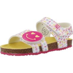 Sandały AGATHA RUIZ DE LA PRADA 242937A Biały. Białe sandały damskie Agatha Ruiz de la Prada, bez wzorów, z materiału, bez obcasa. Za 125.99 zł.