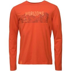 T-shirt męski Loap Alvar pomarańczowy, długi rękaw, rozmiar 2XL. Brązowe t-shirty męskie Scarpa, m, bez wzorów, z bawełny, bez kołnierzyka. Za 81.10 zł.