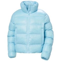 Damska kurtka puchowa Helly Hansen Jade. Niebieskie kurtki damskie Helly Hansen, bez wzorów, z puchu, bez kaptura. Za 859.00 zł.