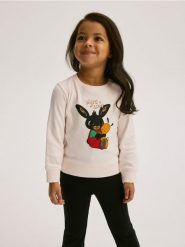 Bluza Bing - pastelowy róż. Czerwone bluzy i bluzki niemowlęce Reserved, bez wzorów, z bawełny, bez ramiączek, bez kaptura. W wyprzedaży za 27.99 zł.