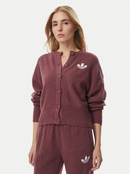 Adidas Kardigan Essentials IA4454 Różowy ciemny Loose Fit. Czerwone kardigany damskie Adidas, s, bez wzorów. Za 299.99 zł.