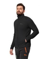 Jack Wolfskin Kurtka polarowa "Baiselberg" w kolorze czarnym rozmiar: M. Czarne kurtki męskie Jack Wolfskin, m, bez wzorów, z polaru, bez kaptura. Za 166.88 zł.