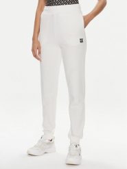 Hugo Spodnie dresowe Nelfinia 50522417 Biały Regular Fit. Białe spodnie dresowe damskie Hugo, xl, bez wzorów, z bawełny. Za 309.99 zł.