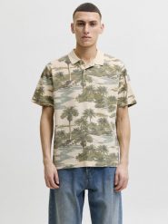 Jack & Jones koszulka polo Mężczyźni Bawełna (100%) beżowy, XL. Brązowe koszulki polo męskie Jack & Jones, m, bez wzorów, z bawełny, bez ramiączek. Za 169.95 zł.