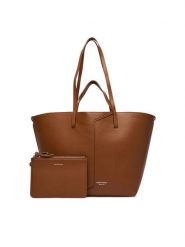Emporio Armani Torebka EW005668 AF29459 Brązowy. Brązowe torebki klasyczne damskie Emporio Armani, bez wzorów, ze skóry, bez dodatków. Za 2,764.00 zł.
