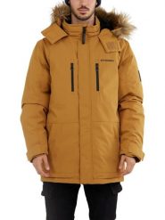 Płaszcz zimowy męski Fundango Spirit. Brązowe płaszcze męskie Fundango, na zimę, m, bez wzorów, z poliesteru, eleganckie. Za 399.00 zł.