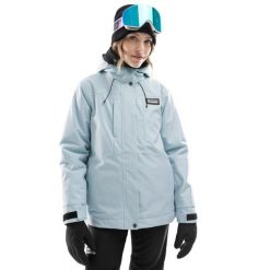 Kurtka snowboardowa damska W4-W Pole. Niebieskie kurtki damskie SIROKO, bez wzorów, bez kaptura, narciarskie. Za 928.00 zł.