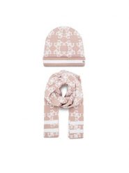 Guess Czapka J4BZ04 Z3H40 Różowy. Czerwone czapki dziecięce Guess, na zimę, z aplikacjami, z materiału. Za 169.99 zł.
