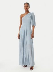 Artigli Sukienka wieczorowa ACAB004517 Turkusowy Regular Fit. Niebieskie sukienki damskie Artigli, bez wzorów, z wiskozy, wizytowe, bez kołnierzyka, bez ramiączek. Za 609.99 zł.