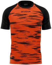 Koszulka sportowa Givova Pixel pomarańczowo-czarna 2XL. Brązowe bluzki sportowe damskie Givova, m, z dzianiny, bez kołnierzyka, bez ramiączek. Za 68.30 zł.