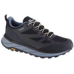 Buty Jack Wolfskin Terraventure Texapore Low M 4051621-6364 czarne. Czarne buty sportowe na co dzień męskie z syntetyku, bez zapięcia, trekkingowe. Za 581.02 zł.