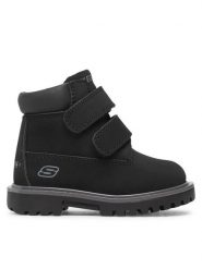 Skechers Trapery Mecca Sawmill 93159N/BLK Czarny. Czarne buty zimowe chłopięce Skechers, ze skóry. Za 169.99 zł.