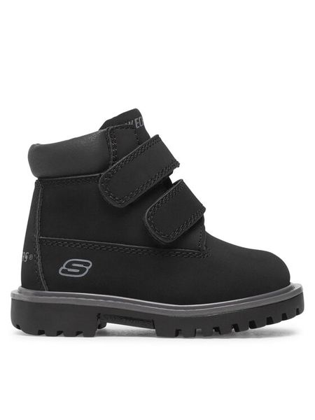 Skechers Trapery Mecca Sawmill 93159N/BLK Czarny. Czarne buty zimowe chłopięce Skechers, ze skóry. Za 129.99 zł.