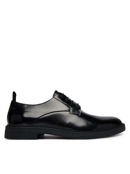 BOSS Półbuty Calev 50568892 Czarny. Czarne buty wizytowe męskie Boss, ze skóry, bez zapięcia. Za 894.99 zł.