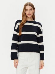 Marc O'Polo Sweter 502 6059 60047 Granatowy Regular Fit. Niebieskie swetry klasyczne damskie Marc O´Polo, xl, z bawełny, bez kołnierzyka. Za 449.99 zł.