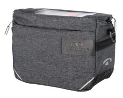 Torba na kierownicę Midford. Szare torby męskie na ramię NORCO, z aplikacjami, z materiału, na ramię. Za 369.90 zł.