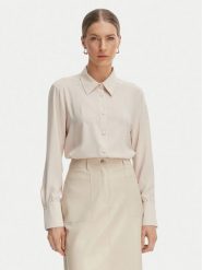 Rinascimento Koszula CFC0127447003 Beżowy Regular Fit. Brązowe koszule damskie RINASCIMENTO, xs, bez wzorów, z syntetyku, bez kołnierzyka, bez ramiączek. Za 279.99 zł.