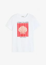 T-shirt z czystej bawełny. Czerwone t-shirty damskie bonprix, bez wzorów, z bawełny, bez kołnierzyka. Za 19.99 zł.