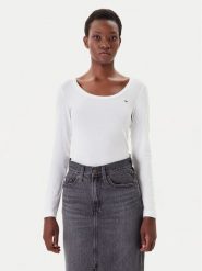 Tommy Jeans Bluzka DW0DW20921 Biały Regular Fit. Białe bluzki damskie Tommy Jeans, s, bez wzorów, z jeansu, bez ramiączek. Za 139.99 zł.