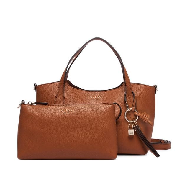 Torebka Guess. Brązowe torebki klasyczne damskie Guess, z aplikacjami, bez dodatków. Za 584.99 zł.