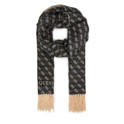 Szalik Guess. Czarne szaliki i kominy damskie Guess, z aplikacjami. Za 239.99 zł.