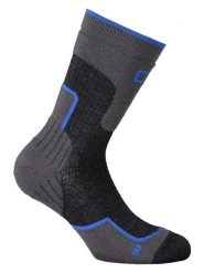 CMP Skarpety trekkingowe w kolorze niebiesko-szaro-czarnym rozmiar: 39/42. Czarne skarpetki męskie CMP, bez wzorów, z wełny. Za 56.93 zł.