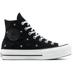 Buty sportowe Converse Chuck Taylor As Lift. Czarne buty sportowe na co dzień męskie Converse, bez zapięcia, na fitness i siłownię. Za 490.00 zł.