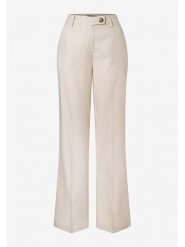 More & More Spodnie w kolorze beżowym rozmiar: 42. Brązowe spodnie materiałowe damskie MORE & MORE, bez wzorów, z materiału, z podwyższonym stanem. Za 152.26 zł.