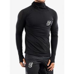 Bluza męska Compressport 3D Thermo UltraLight Racing Hoodie. Czarne bluzy bez kaptura męskie Compressport, l. Za 461.99 zł.