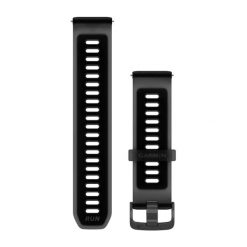 Bransoletka do zegarka z srebrną klamrą Garmin Quick Release. Czarne bransoletki damskie GARMIN. Za 195.50 zł.