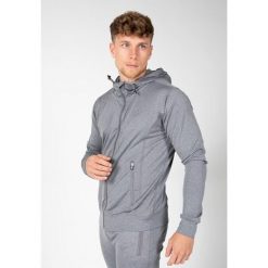 Bluza fitness męska Gorilla Wear Glendo Jacket. Szare bluzy sportowe męskie GORILLA WEAR, bez wzorów, z materiału, sportowe, bez kołnierzyka, bez ramiączek. Za 284.50 zł.