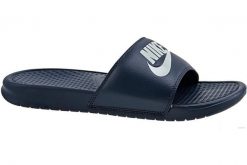 Klapki na basen męskie, Benassi JDI. Niebieskie klapki i japonki męskie Nike, z materiału. Za 119.99 zł.