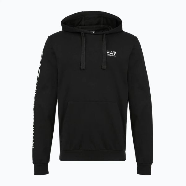 Bluza męska Emporio Armani EA7 Train Logo Series Extended Logo Hoodie. Czarne bluzy z kapturem męskie EA7 Emporio Armani, m, z bawełny. Za 399.99 zł.