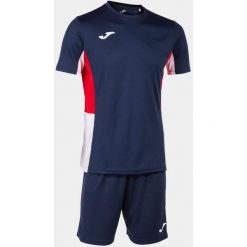 Zestaw Sportowy JOMA DANUBIO II 4XS - Granatowy/Czerwony/Biały. Czerwone spodnie dresowe damskie Joma, xs, bez wzorów, z dresówki. Za 175.99 zł.