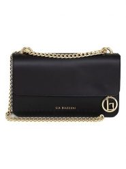 Lia Biassoni Skórzana torebka w kolorze czarnym - 24 x 15 x 4 cm rozmiar: onesize. Czarne torebki klasyczne damskie Lia Biassoni, bez wzorów, z materiału, bez dodatków. Za 278.45 zł.