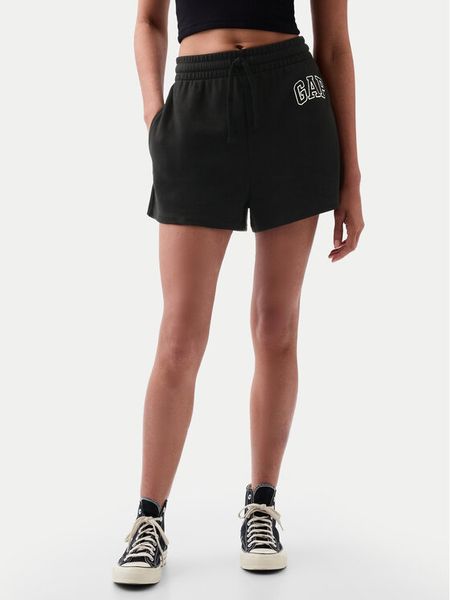 Gap Szorty sportowe 870535-03 Czarny Regular Fit. Czarne spodenki sportowe damskie GAP, xxs, z bawełny. Za 109.99 zł.
