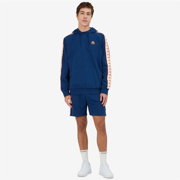 Bluza z kapturem Kappa 222 Banda Madison. Brązowe bluzy sportowe męskie Kappa, m, z bawełny. Za 265.10 zł.