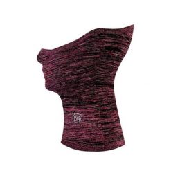 Komin do biegania unisex Buff® Dryflx+ Neckwarmer Fuchsia z odblaskami. Różowe szaliki i kominy damskie Buff, bez wzorów. W wyprzedaży za 132.93 zł.