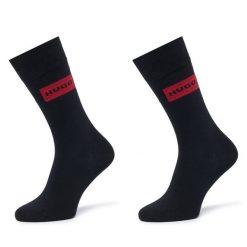 Skarpety długie HUGO. Czarne skarpetki męskie Hugo, bez wzorów. Za 59.99 zł.