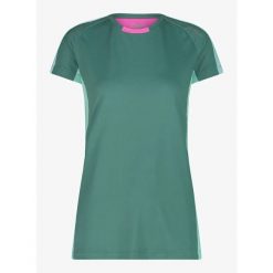 Koszulka szybkoschnąca damska CMP Maila T-Shirt Trail. Zielone bluzki sportowe damskie CMP, bez kołnierzyka, bez ramiączek. Za 104.99 zł.