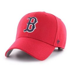 Czapka z daszkiem męska do baseballu Brand `47 Boston Red Sox czerwona. Czerwone czapki męskie 47 Brand, bez wzorów, z materiału. Za 139.00 zł.