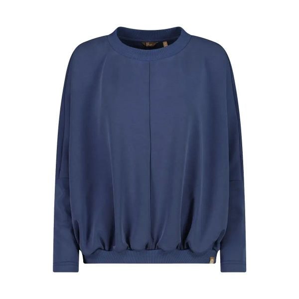 Szeroka bluza z satynowego modalu damska CMP. Niebieskie bluzy bez kaptura damskie CMP, m, z satyny. Za 253.00 zł.