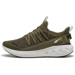 Buty sportowe Puma Softride Carson Fresh. Zielone buty sportowe na co dzień męskie Puma, z materiału, bez zapięcia. Za 390.00 zł.