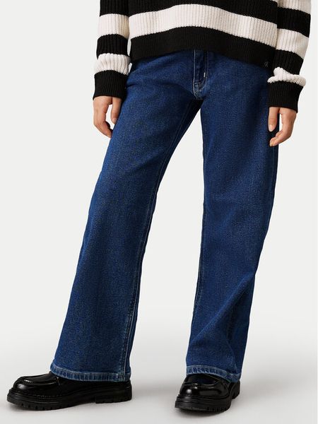 Calvin Klein Jeans Jeansy Authentic IG0IG02603 Niebieski Bootcut Fit. Niebieskie spodnie dziewczęce Calvin Klein Jeans, z bawełny. Za 209.99 zł.