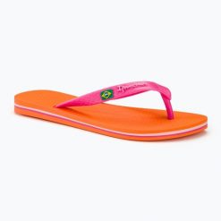 Japonki damskie Ipanema Clas Brasil II AD. Brązowe klapki damskie Ipanema, bez wzorów, z materiału, bez obcasa. Za 62.99 zł.