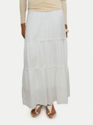 Vero Moda Spódnica maxi Keeley 10316487 Biały Regular Fit. Białe spódniczki damskie Vero Moda, l, bez wzorów, z bawełny, maxi. Za 179.99 zł.