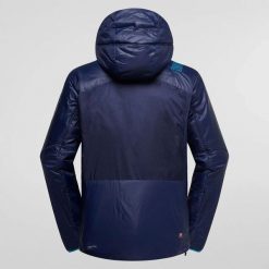 Kurtka z kapturem La Sportiva Guide Primaloft. Niebieskie kurtki męskie La Sportiva, s, bez wzorów, z materiału, z kapturem. Za 1,109.50 zł.